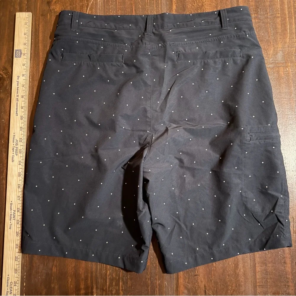 Kenneth Cole New York Navy Blue Board Shorts with Star Dots - Size 34